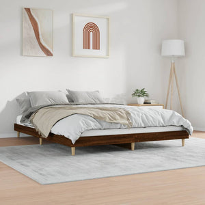 Bettgestell Braun Eiche 160x200 cm