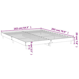 Bettgestell Braun Eiche 160x200 cm