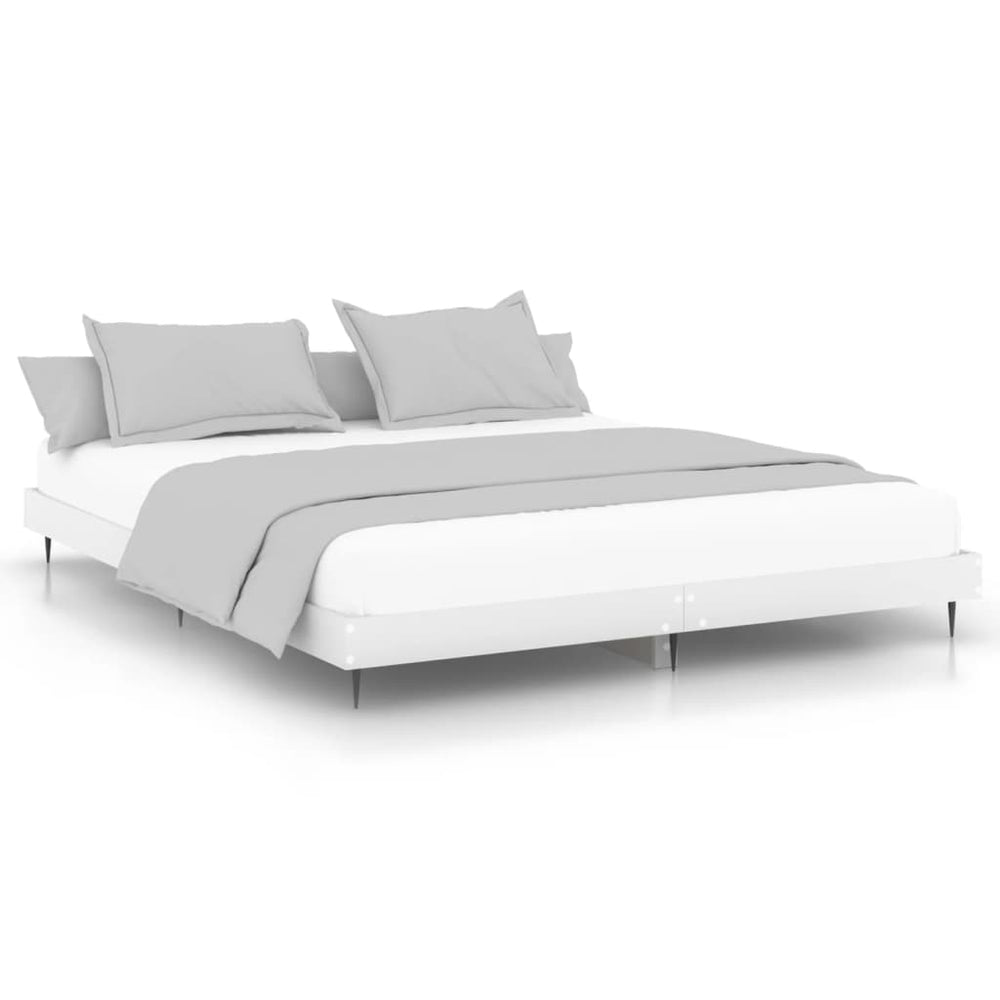 Bettgestell Weiß 200x200 cm