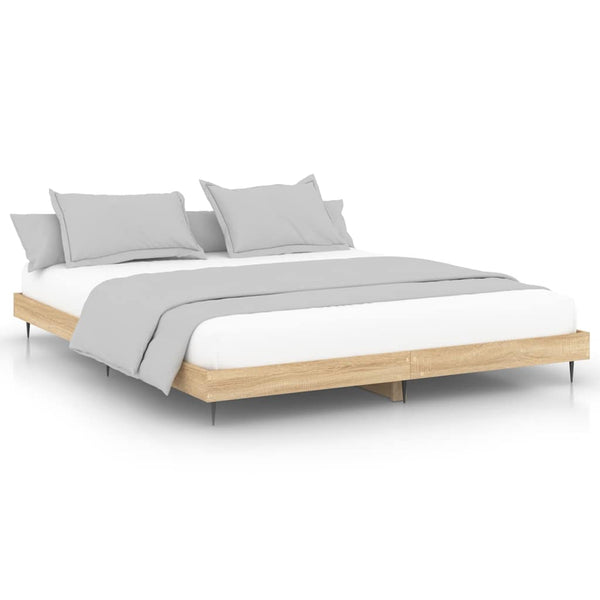 Bettgestell 200x200 cm Sonoma Eiche