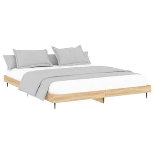 Bettgestell 200x200 cm Sonoma Eiche