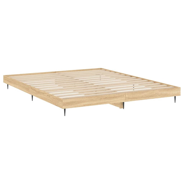 Bettgestell 200x200 cm Sonoma Eiche