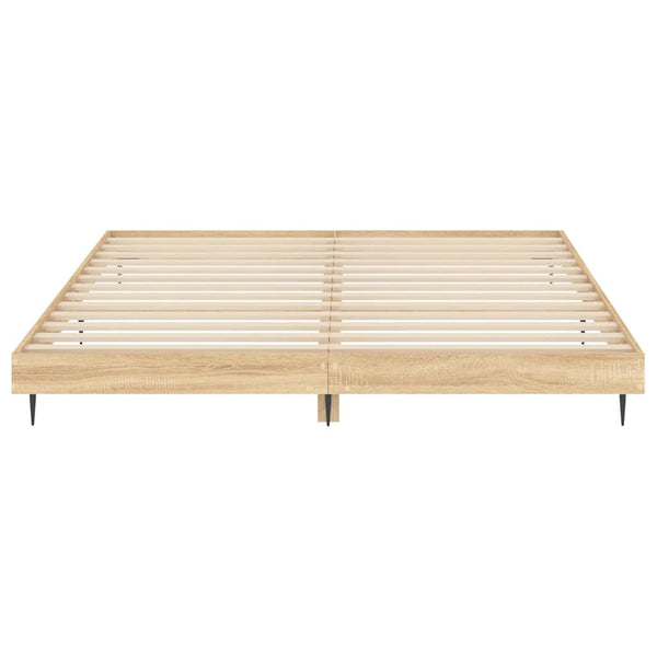 Bettgestell 200x200 cm Sonoma Eiche