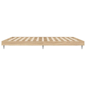 Bettgestell 200x200 cm Sonoma Eiche