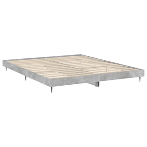 Bettgestell Betongrau 200x200 cm