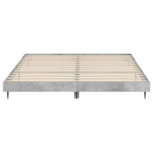 Bettgestell Betongrau 200x200 cm