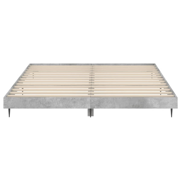 Bettgestell Betongrau 200x200 cm