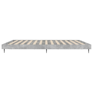 Bettgestell Betongrau 200x200 cm