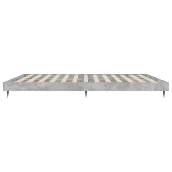 Bettgestell Betongrau 200x200 cm
