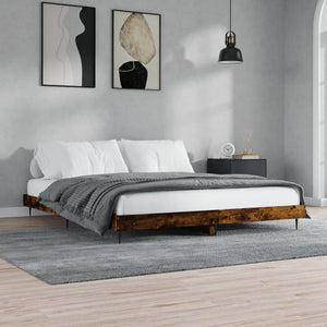 Bettgestell Räuchereiche 200x200 cm