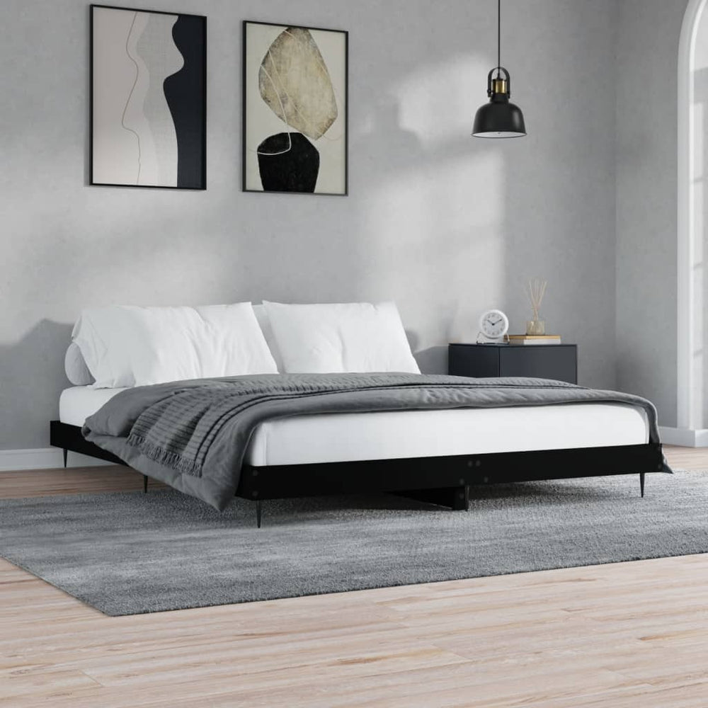 Bettgestell Schwarz 180x200 cm