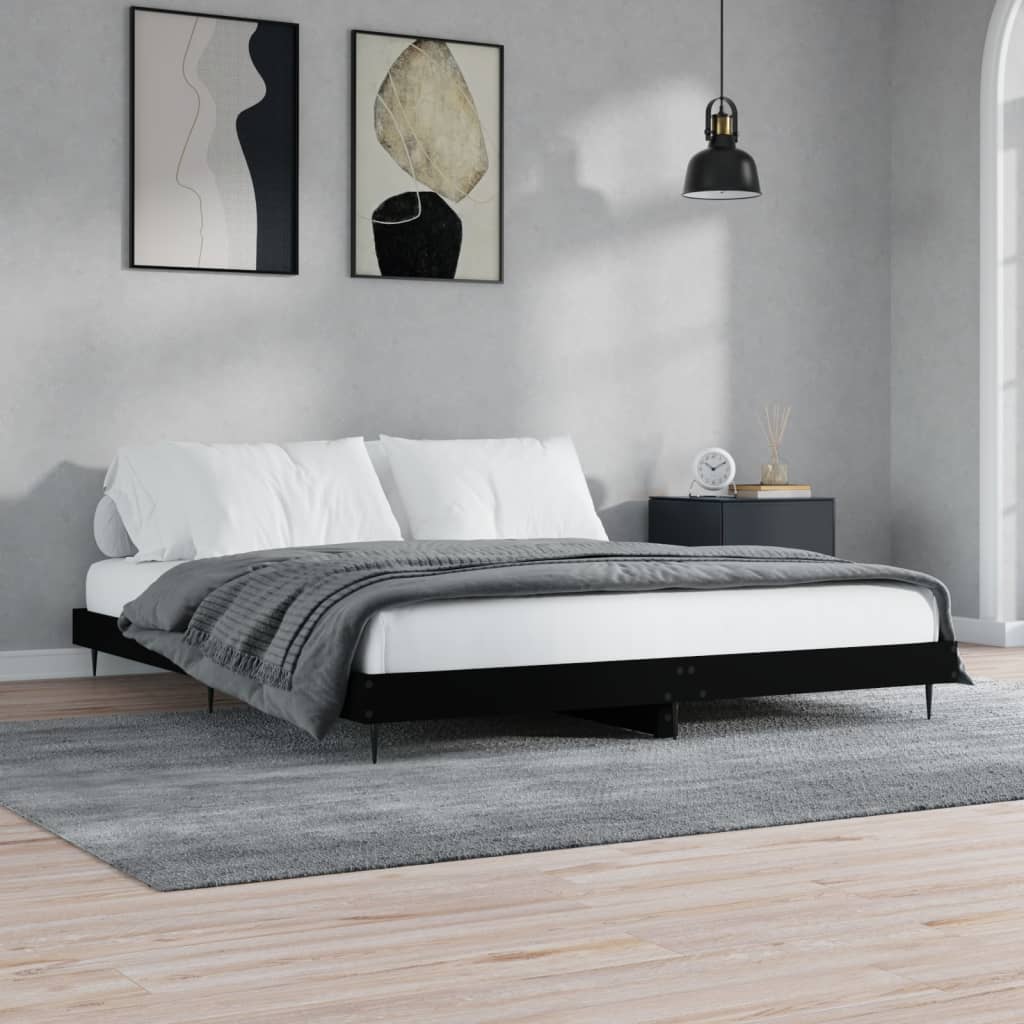 Bettgestell Schwarz 180x200 cm
