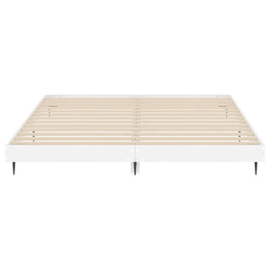 Bettgestell Weiß Hochglanz 180x200 cm