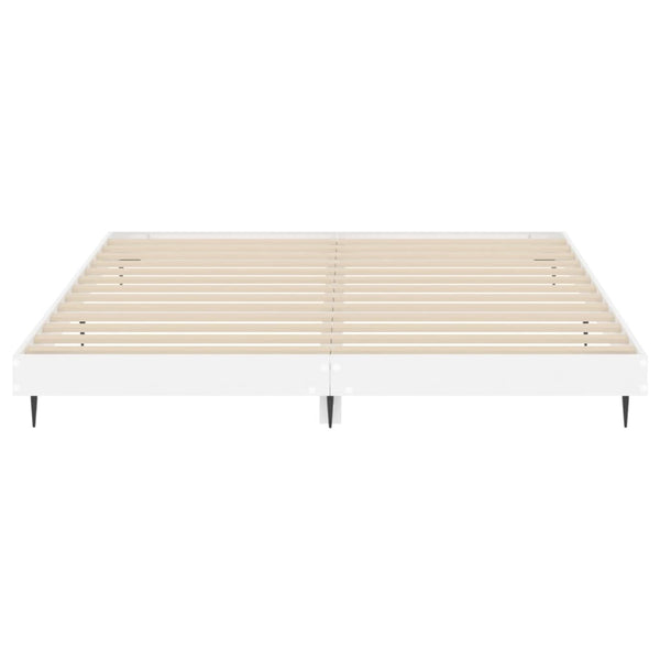 Bettgestell Weiß Hochglanz 180x200 cm