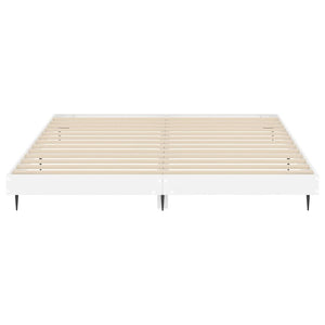 Bettgestell Weiß Hochglanz 150x200 cm