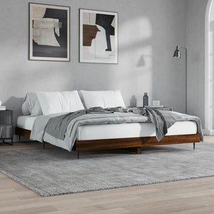 Bettgestell Braun Eiche 150x200 cm