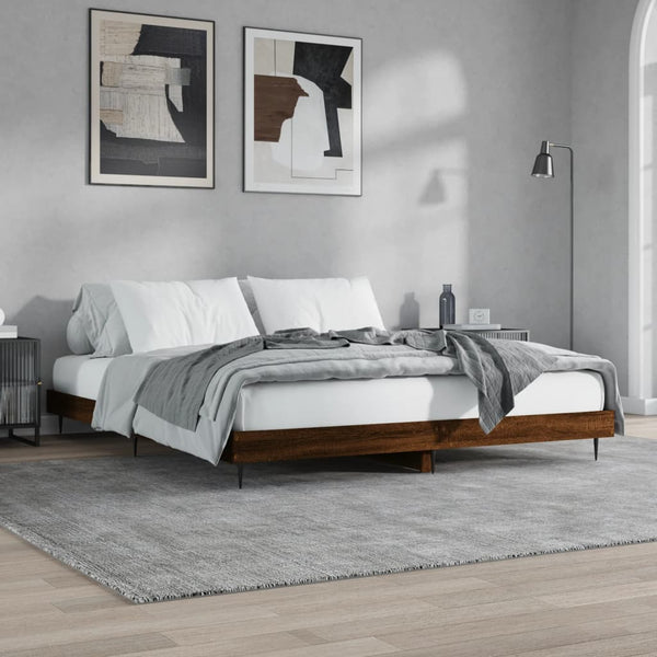 Bettgestell Braun Eiche 150x200 cm