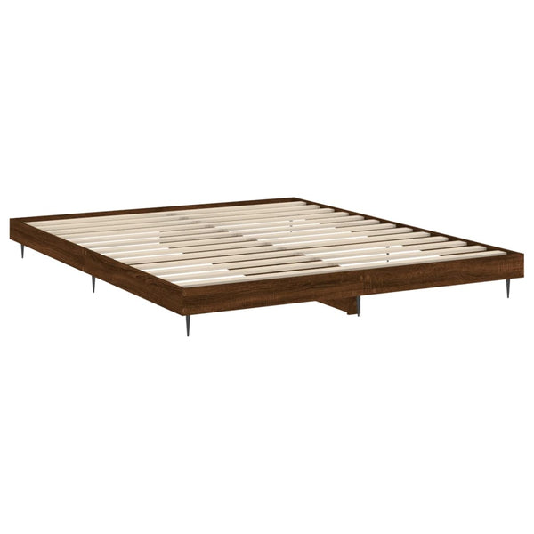Bettgestell Braun Eiche 150x200 cm