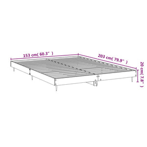 Bettgestell Braun Eiche 150x200 cm