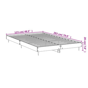 Bettgestell Betongrau 120x200 cm