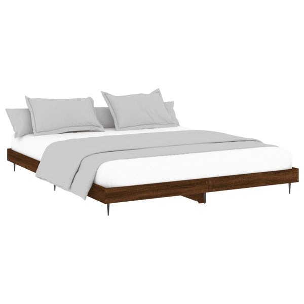 Bettgestell Braun Eiche 120x200 cm