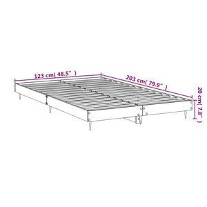 Bettgestell Braun Eiche 120x200 cm