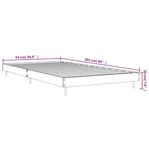 Bettgestell Schwarz 90x200 cm