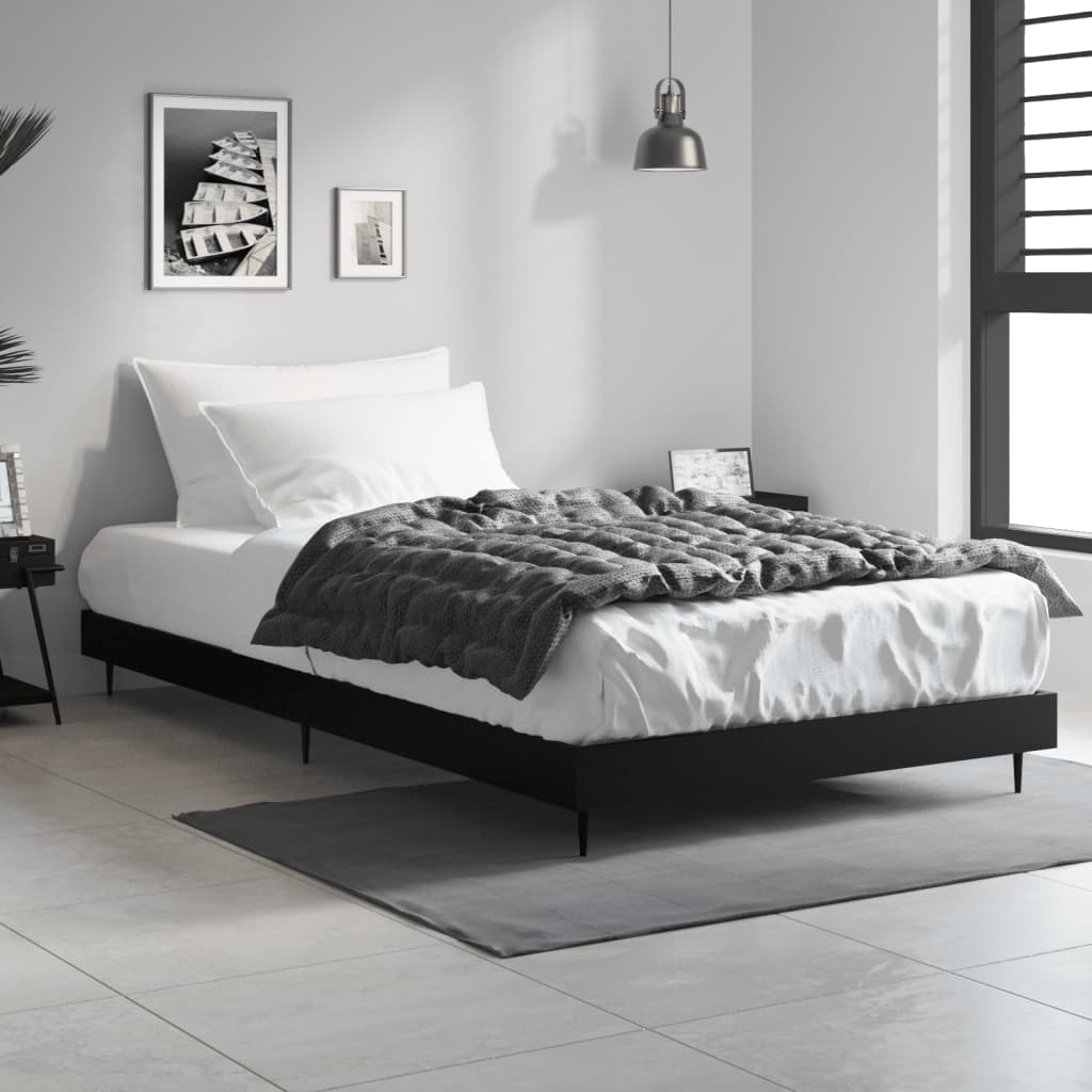 Bettgestell Schwarz 90x200 cm