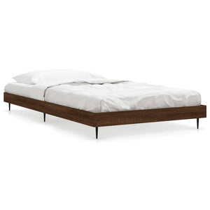 Bettgestell 90x200 cm Braun Eiche
