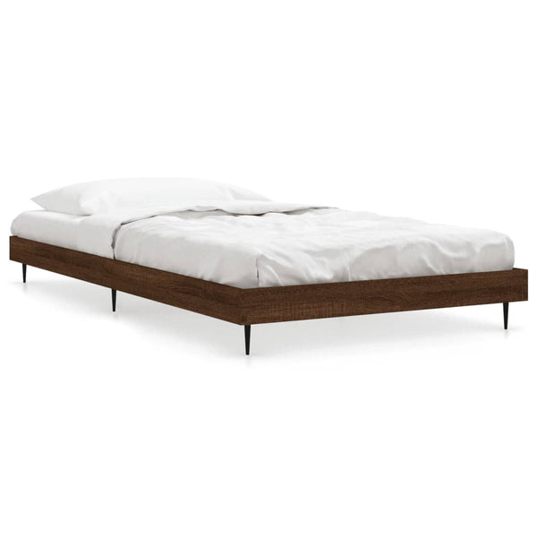 Bettgestell 90x200 cm Braun Eiche