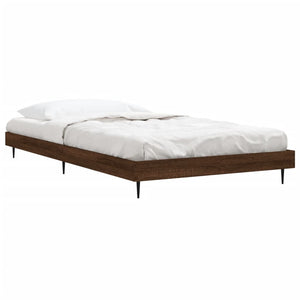 Bettgestell 90x200 cm Braun Eiche