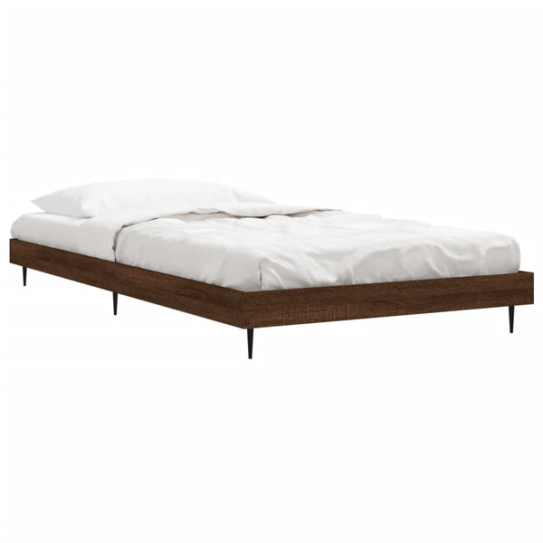 Bettgestell 90x200 cm Braun Eiche