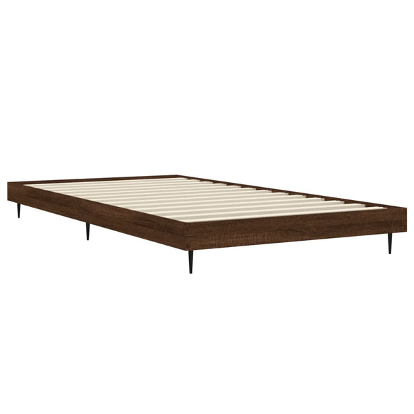 Bettgestell 90x200 cm Braun Eiche