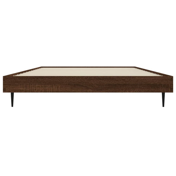Bettgestell 90x200 cm Braun Eiche