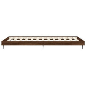 Bettgestell 90x200 cm Braun Eiche