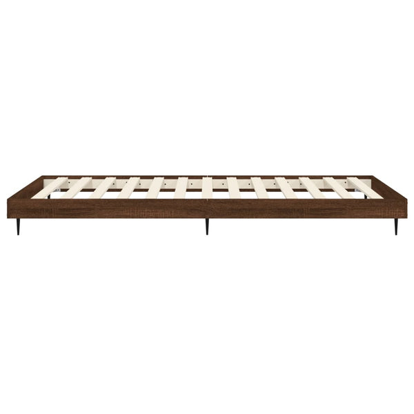 Bettgestell 90x200 cm Braun Eiche