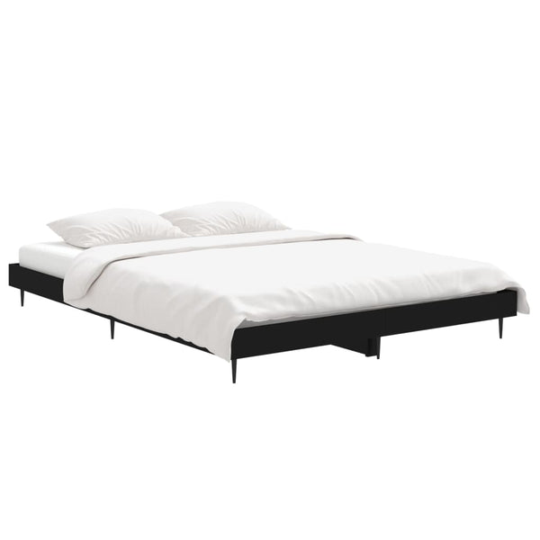 Bettgestell Schwarz 140x190 cm
