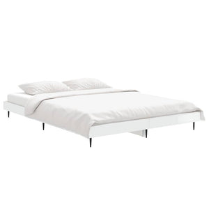 Bettgestell Weiß Hochglanz 140x190 cm