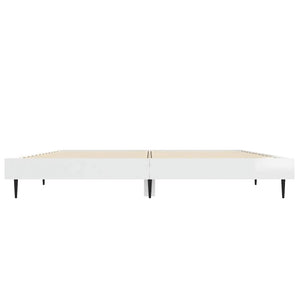 Bettgestell Weiß Hochglanz 140x190 cm
