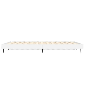 Bettgestell Weiß Hochglanz 140x190 cm