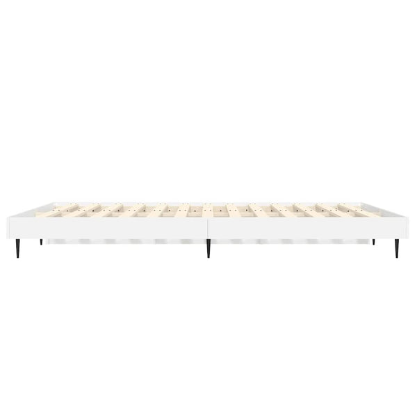Bettgestell Weiß Hochglanz 140x190 cm