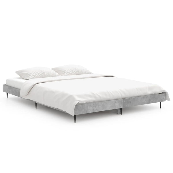 Bettgestell Betongrau 140x190 cm