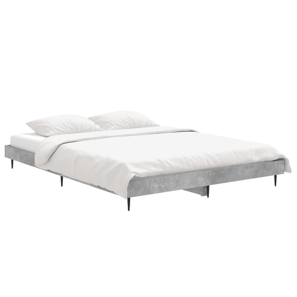 Bettgestell Betongrau 140x190 cm