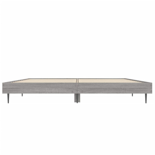 Bettgestell Grau Sonoma 140x190 cm