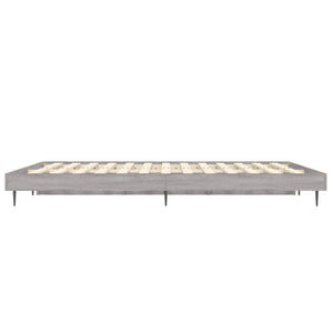 Bettgestell Grau Sonoma 140x190 cm