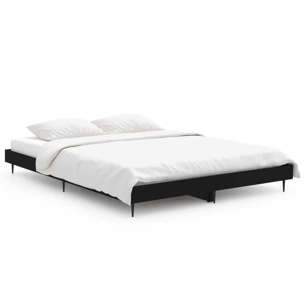 Bettgestell Schwarz 135x190 cm