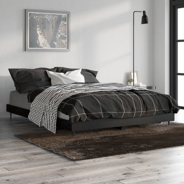 Bettgestell Schwarz 135x190 cm