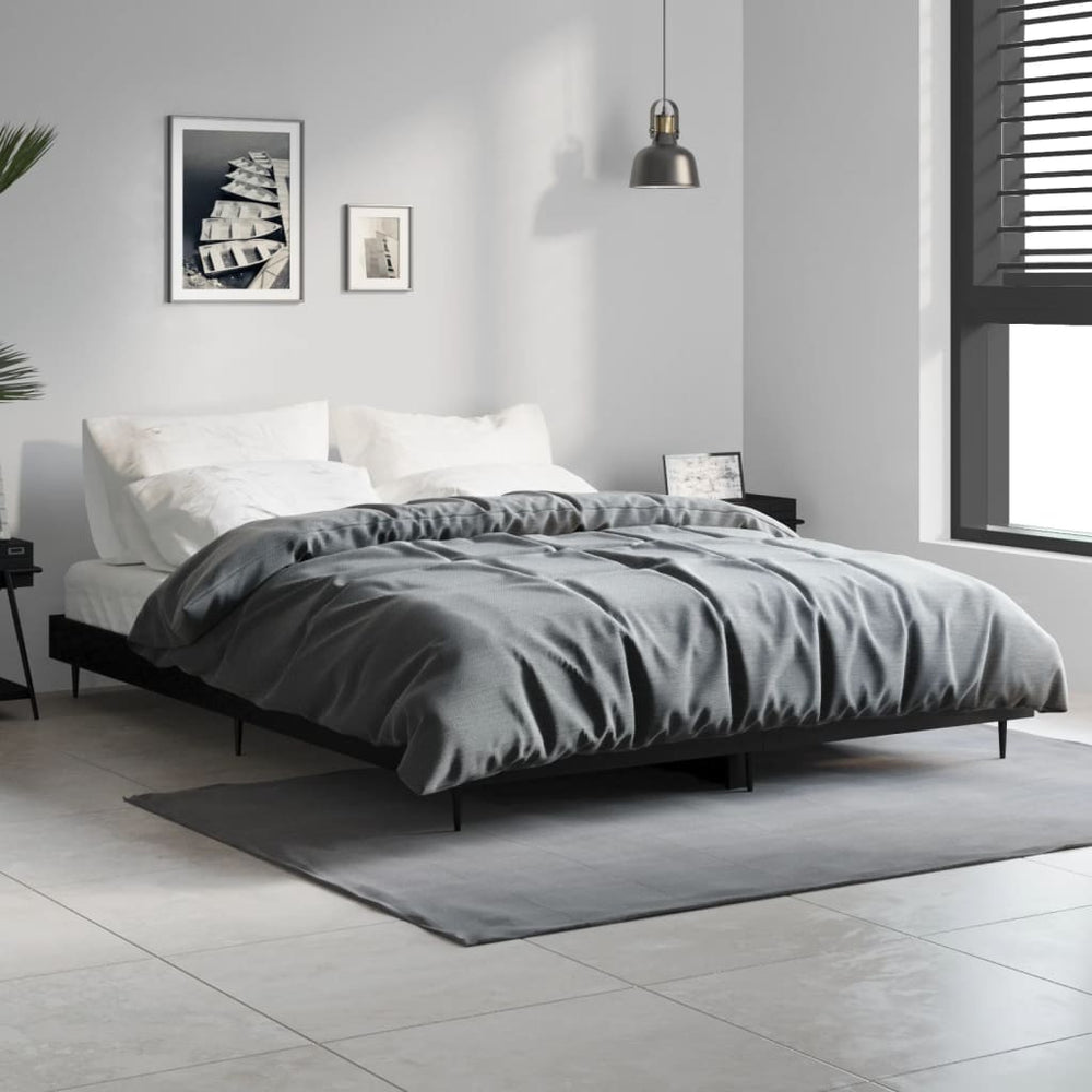 Bettgestell Schwarz 135x190 cm