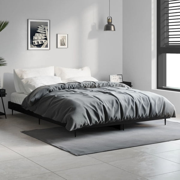 Bettgestell Schwarz 135x190 cm