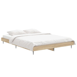 Bettgestell Sonoma-Eiche 135x190 cm